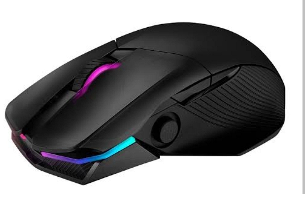 Lighting strips on an Asus gaming mouse