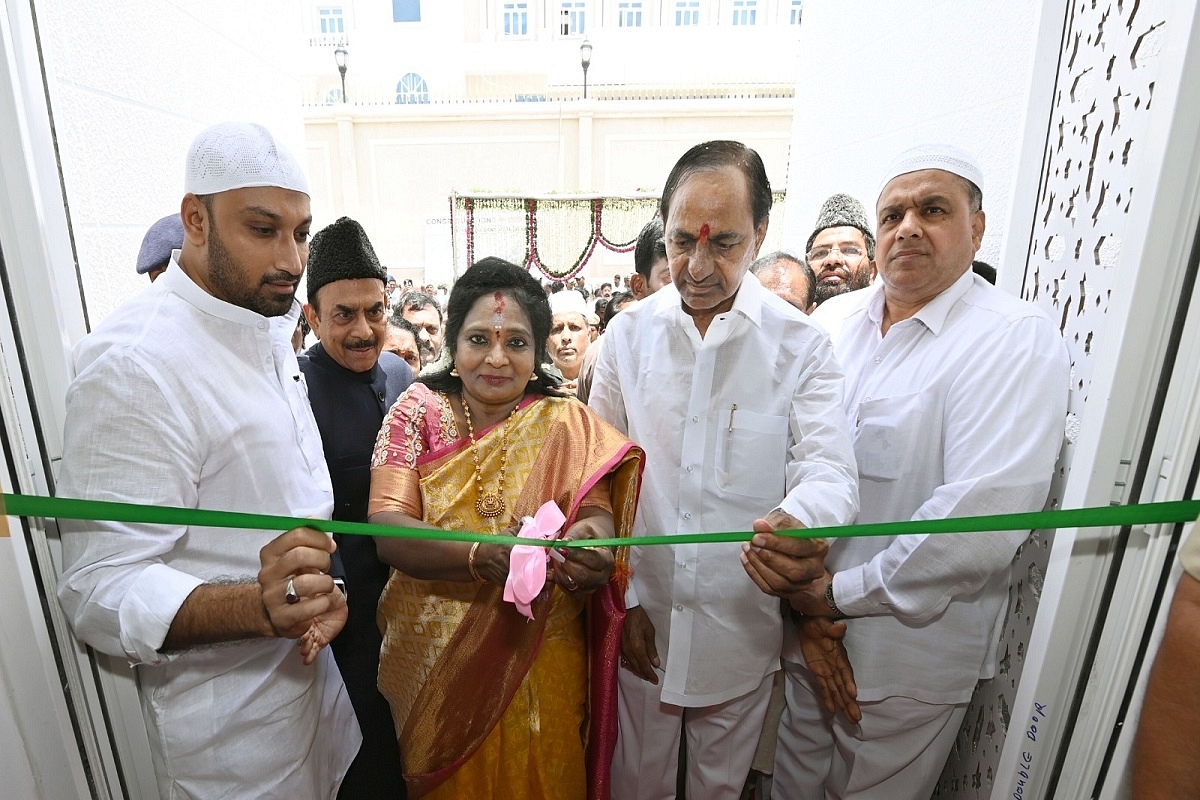 Telangana CM KCR Attends Prayers At Temple, Mosque And Church Inauguration In Telangana Secretariat Complex