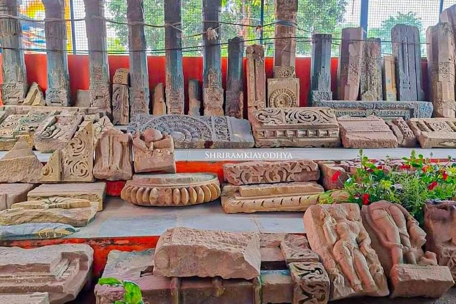 Uttar Pradesh: Ancient Temple Remnants Found At Ram Janmabhoomi Site In Ayodhya, Champat Rai Shares Pic