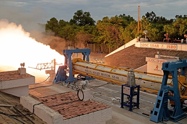 Isro tests new motor for rocket being built for Gaganyaan parachute trials