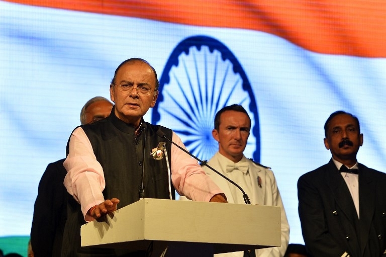Arun Jaitley addressing a meeting. (GettyImages)