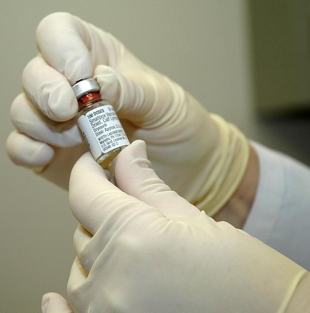 Smallpox vaccine vial