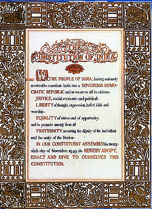 The Preamble to the Indian Constitution