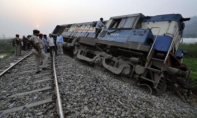 Train accident in Morigaon, Assam. Source: AFP Photo/Biju BORO
