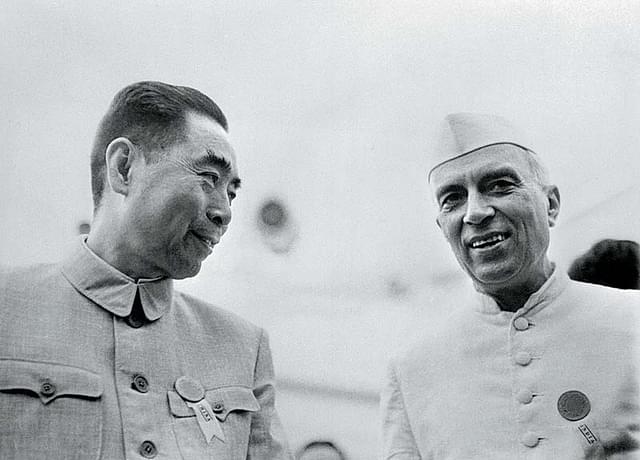 Nehru with Chou En-lai