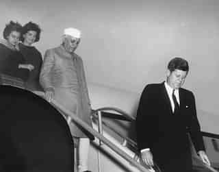 Nehru with JFK