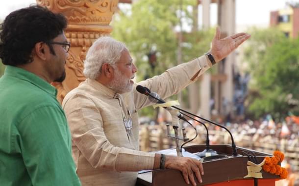Narendra Modi in a rally in West Bengal on May 7, 2014