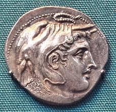 Coin bearing the face of Alexander