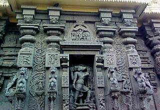 Lord Varaha stonecarved statue at Simhachalam temple.