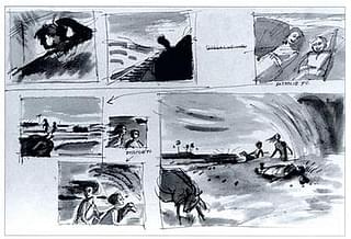The storyboard created by Ray