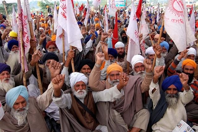 Farmers protesting against Land Acquisition (2011)