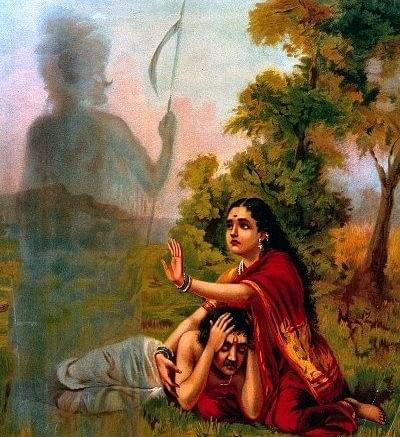 Raja Ravi Verma’s depiction of Satyavan and Savitri