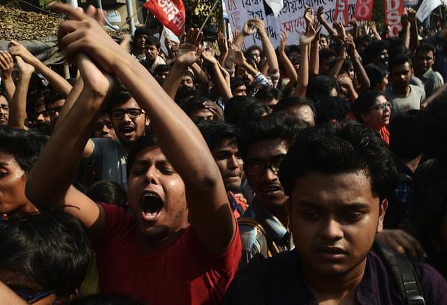 JNU-Jadavpur Leftist rally (DIBYANGSHU SARKAR/AFP/Getty Images)