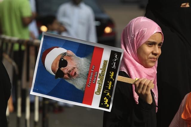 From a rally in Egypt calling for the release of Omar Abdel-Rahman, 2011 (KHALED DESOUKI/AFP/Getty Images)