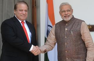 Narendra  Modi and Nawaz Sharif in May 2014 (RAVEENDRAN/AFP/Getty Images)
