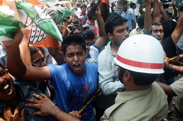 Protests against the arrested Chairman of Saradha group, Sudipta Sen.