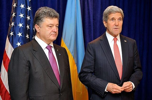 Poroshenko with John Kerry