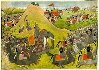 (Rama going into battle, 18th Century Painting)