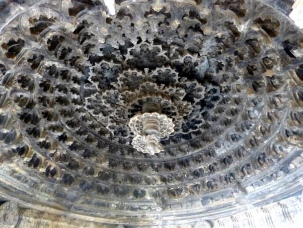 Picture 2 The intricate lotus carvings inside the Tarakeshwara Temple