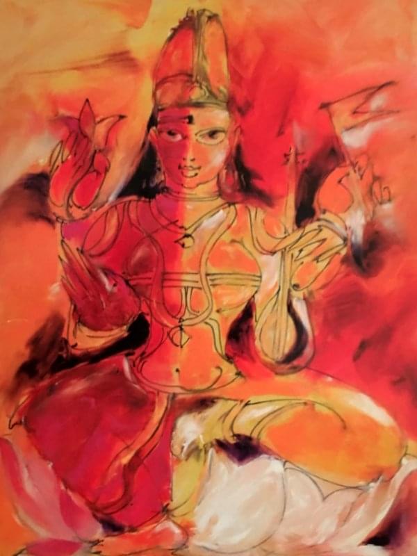 Painting by Thota Tharani