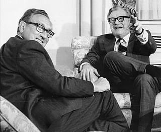 Nelson Rockefeller with Henry Kissinger