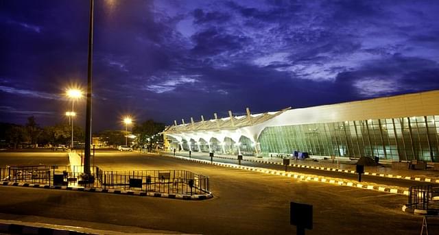 (The Coimbatore airport terminal building)