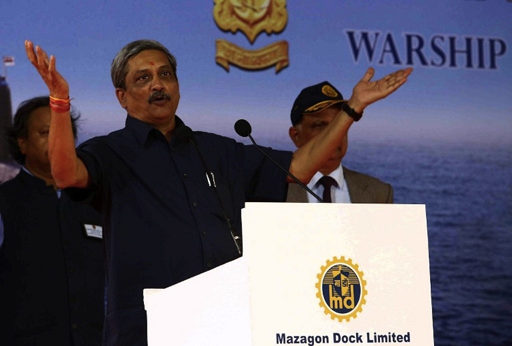
Indian Defence Minister Manohar Parrikar. Photo 
credit: MONEY SHARMA/AFP/GettyImages

