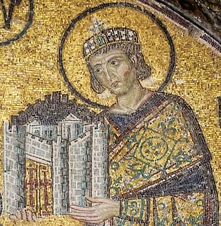Emperor Constantine (mosaic at the Hagia Sophia)