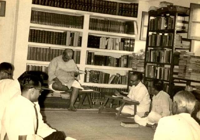 S. R. Ramaswamy with D. V. Gundappa
