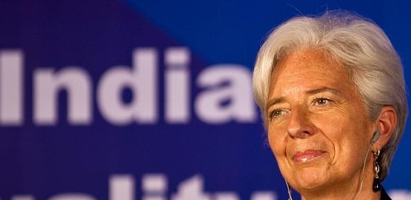 IMF Chief Christine Lagrade In India/Getty Images