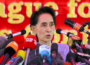 Aung San Suu Kyi (The Asahi Shimbun via Getty Images)