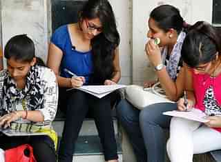 Students at Delhi University.