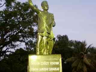 A statue of Vinayak Damodar Savarkar at Cellular Jail.