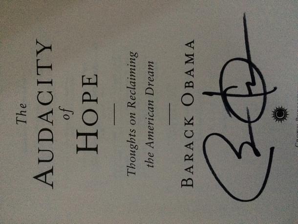Obama’s Signed Book
