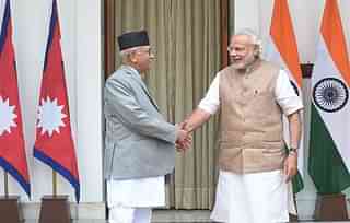 Nepal PM K P Sharma Oli and PM Modi /gettyimages