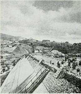 Periyar dam during construction