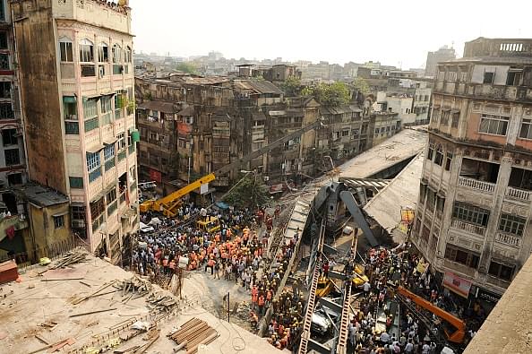 Kolkata flyover collapse (Subhankar Chakraborty/Hindustan Times via Getty Images)