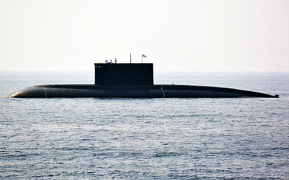 An Indian Navy submarine. (STR/AFP/GettyImages)