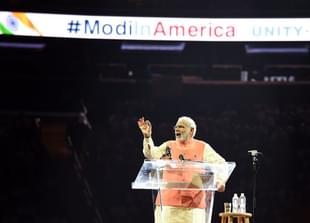 Modi at Madison Square Garden, New York (DON EMMERT/AFP/Getty Images)