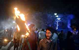 Student protest at Jadavpur (Photo: Getty)