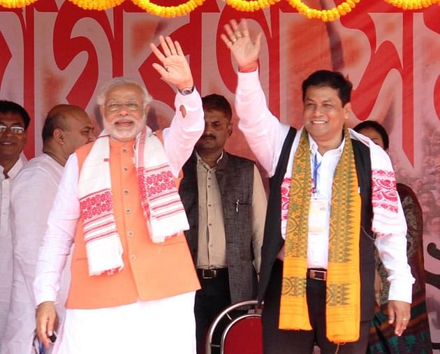 

PM Modi with Assam CM  Sarbananda Sonowal/ Picture from narendramodi.in