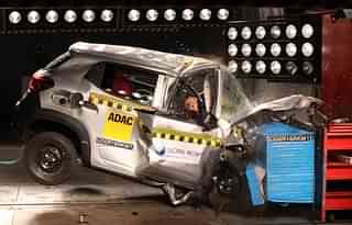 Renault Kwid during testing by Global NCAP / Picture from Global NCAP