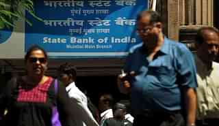 A State Bank of India branch. (PUNIT PARANJPE/AFP/Getty Images)