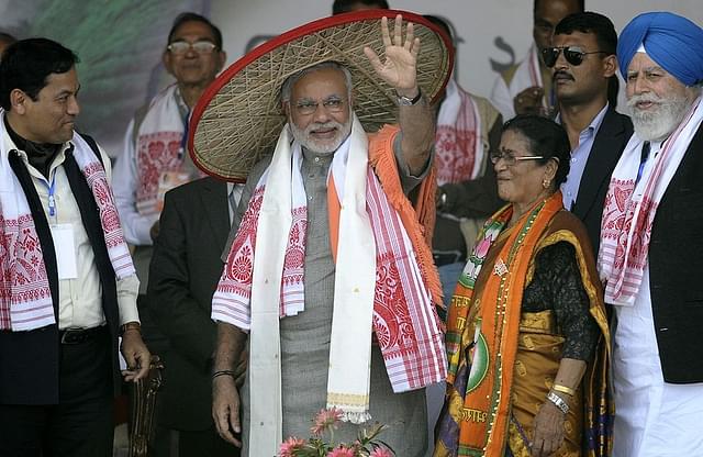 BJP Narendra Modi in Assam (BIJU BORO/AFP/Getty Images)