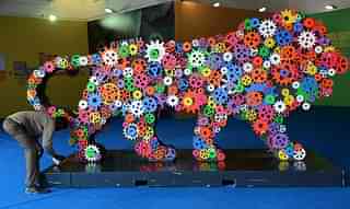 Make in India symbol (MONEY SHARMA/AFP/Getty Images)&nbsp;