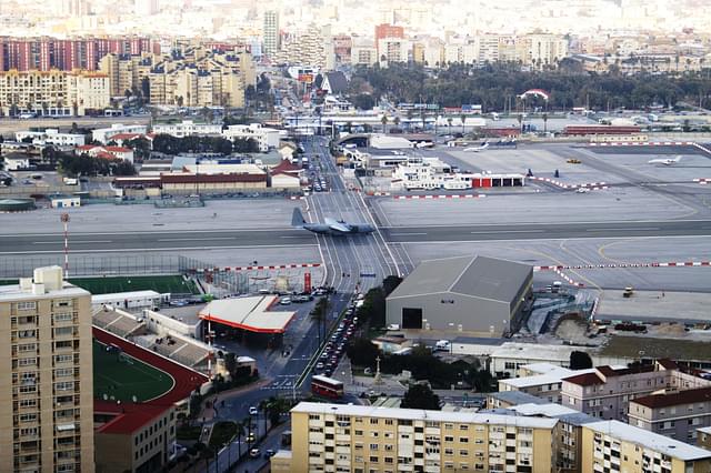 Gibraltar Airport, <i>By Dickelbers, from the Wikimedia Commons</i>