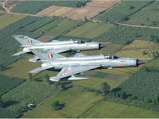 Two IAF MiG-21s flying in formation (Photo: IAF)