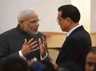 PM Modi with the Chinese Premier
