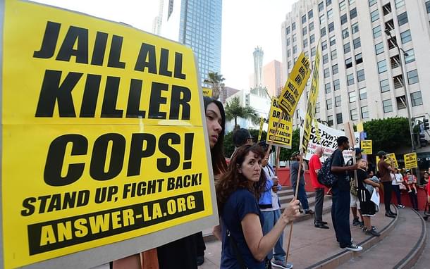 A protest march in the US. Photo credit: FREDERIC J BROWN/AFP/GettyImages
