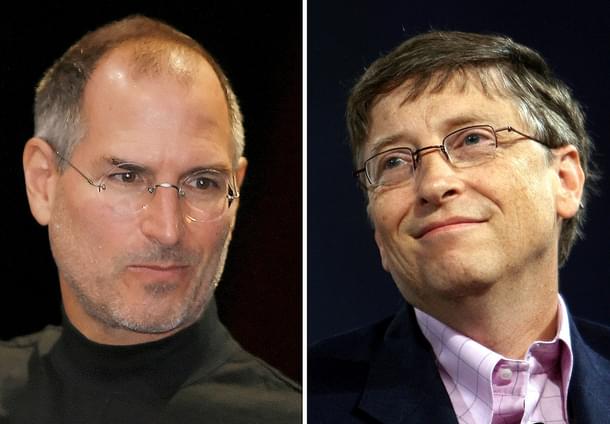 Steve Jobs and Bill Gates (TONY AVELAR/AFP/Getty Images) 
